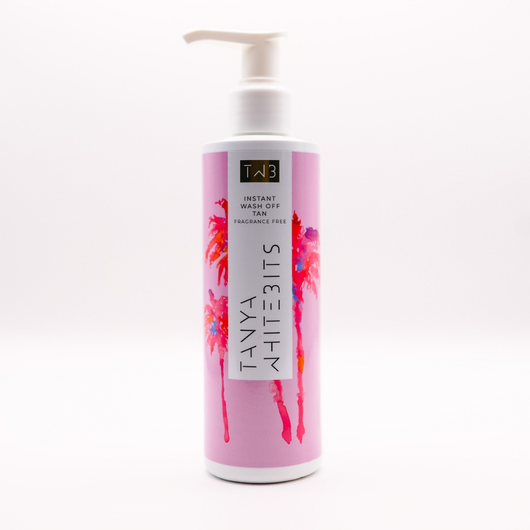 Instant Wash Off Tan from My Store, showing a person applying a bronzing formula on their arm for a natural glow.