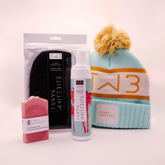 Winter Glow Survival Kit by Tanya Whitebits featuring skincare products and accessories in a bundled set.