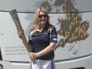 Shoned with the Olympic Torch
